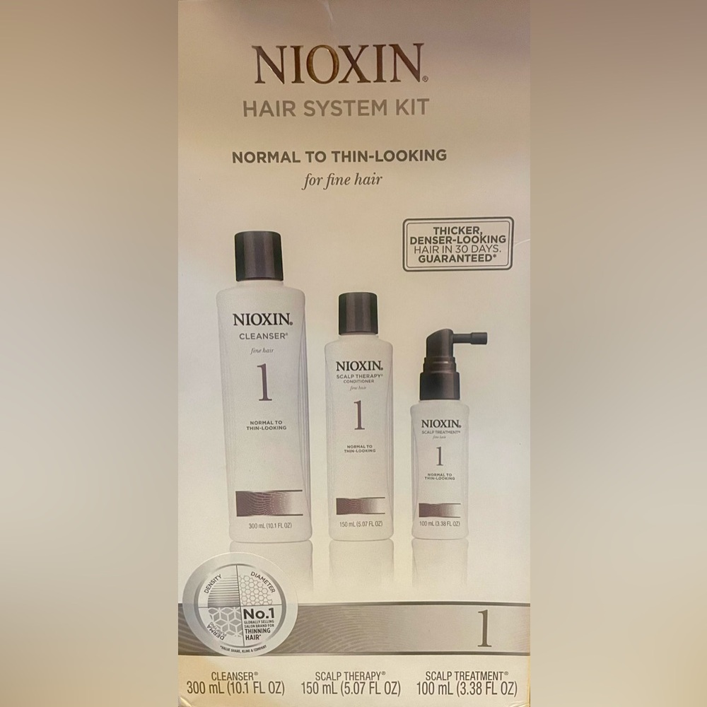 NIOXIN Hair System Kit 1 (Normal to Thin Looking Hair)